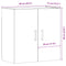 vidaXL Wall Cabinet Old Wood 60x31x60 cm Engineered Wood