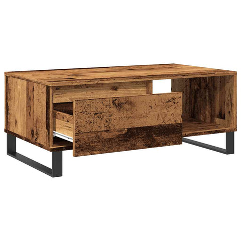 vidaXL Coffee Table Old Wood 90x50x36.5 cm Engineered Wood