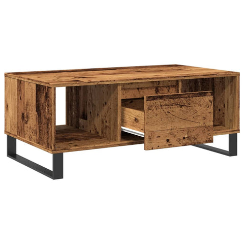 vidaXL Coffee Table Old Wood 90x50x36.5 cm Engineered Wood