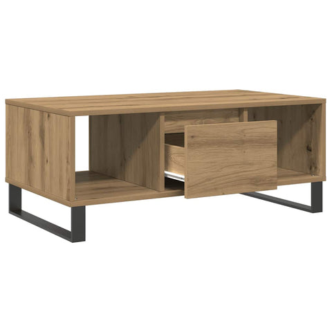 vidaXL Coffee Table Artisan Oak 90x50x36.5 cm Engineered Wood