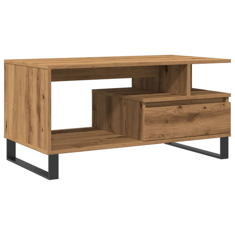 vidaXL Coffee Table Artisan Oak 90x49x45 cm Engineered Wood