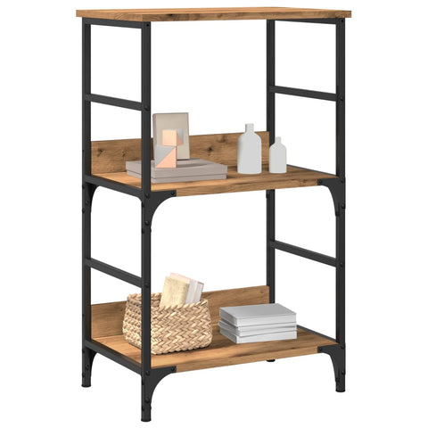 vidaXL Book Cabinet Artisan Oak 50x33x82 cm Engineered Wood