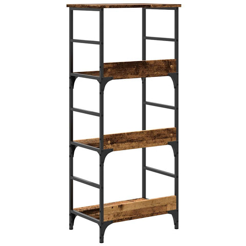 vidaXL Book Cabinet Old Wood 50x33x117.5 cm Engineered Wood