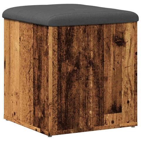 vidaXL Storage Bench Old Wood 42x42x45 cm Engineered Wood