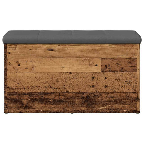 vidaXL Storage Bench Old Wood 82x42x45 cm Engineered Wood
