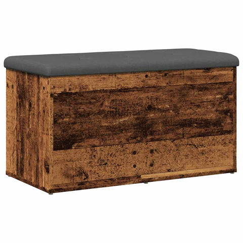 vidaXL Storage Bench Old Wood 82x42x45 cm Engineered Wood