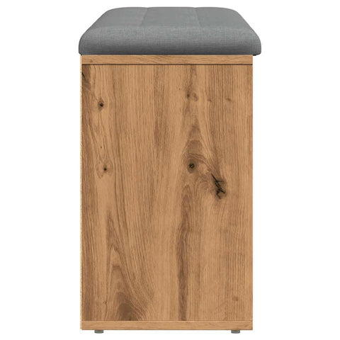 vidaXL Shoe Bench Artisan Oak 102x32x50 cm Engineered Wood