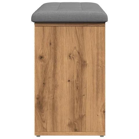 vidaXL Shoe Bench Artisan Oak 102x32x50 cm Engineered Wood