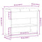 vidaXL Shoe Bench Old Wood 62x32x50 cm Engineered Wood