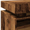 vidaXL Bedside Cabinet with LED Lights Old Wood 40x39x48.5 cm