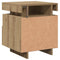 vidaXL Bedside Cabinet with LED Lights Artisan Oak 40x39x48.5 cm