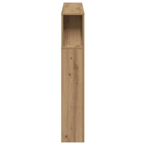 vidaXL LED Headboard Artisan Oak 140x18.5x103.5 cm Engineered Wood