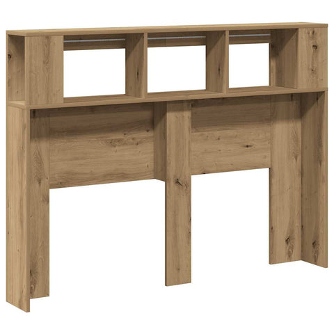 vidaXL LED Headboard Artisan Oak 140x18.5x103.5 cm Engineered Wood