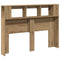 vidaXL LED Headboard Artisan Oak 140x18.5x103.5 cm Engineered Wood
