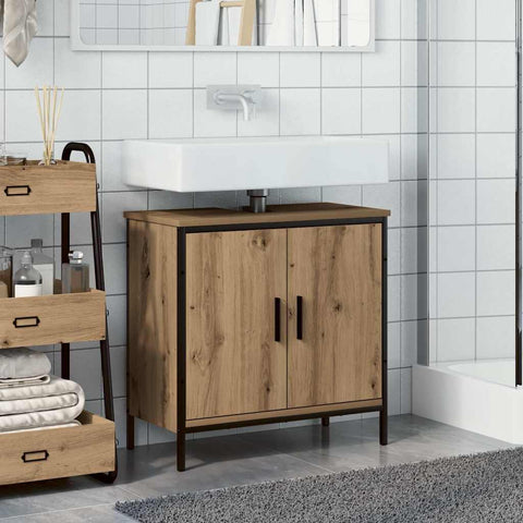vidaXL Sink Cabinet Artisan Oak 60x30x60 cm Engineered Wood