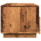 vidaXL Coffee Table with LED Lights Old Wood 90x49x40 cm