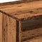 vidaXL Coffee Table with LED Lights Old Wood 90x49x40 cm