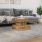 vidaXL Coffee Table with LED Lights Artisian Oak 50x50x40 cm