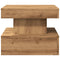 vidaXL Coffee Table with LED Lights Artisian Oak 50x50x40 cm
