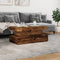 vidaXL Coffee Table with LED Lights Old Wood 90x50x40 cm