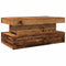 vidaXL Coffee Table with LED Lights Old Wood 90x50x40 cm