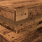 vidaXL Coffee Table with LED Lights Old Wood 90x50x40 cm