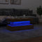 vidaXL Coffee Table with LED Lights Artisian Oak 90x50x40 cm