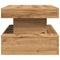 vidaXL Coffee Table with LED Lights Artisian Oak 90x50x40 cm