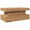 vidaXL Coffee Table with LED Lights Artisian Oak 90x50x40 cm