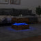 vidaXL Coffee Table with LED Lights Old Wood 50x50x40 cm