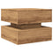 vidaXL Coffee Table with LED Lights Artisian Oak 50x50x40 cm
