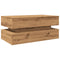 vidaXL Coffee Table with LED Lights Artisian Oak 90x50x40 cm