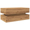 vidaXL Coffee Table with LED Lights Artisian Oak 90x50x40 cm