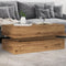 vidaXL Coffee Table with LED Lights Artisian Oak 90x50x40 cm