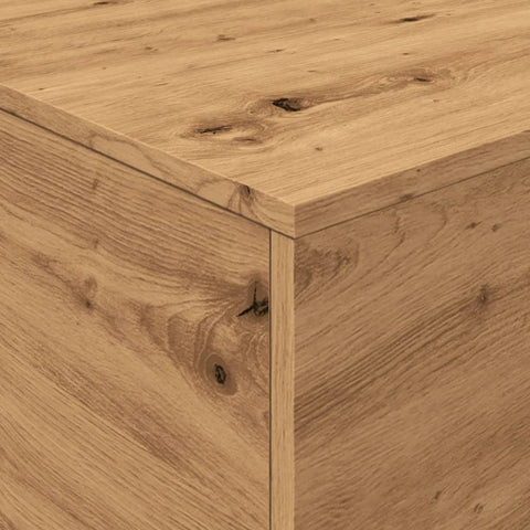 vidaXL Coffee Table with LED Lights Artisan Oak 90x50x40 cm