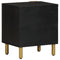 vidaXL Bedside Cabinet Black 40x33x46 cm Solid Wood Mango