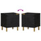 vidaXL Bedside Cabinet Black 40x33x46 cm Solid Wood Mango