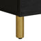 vidaXL Bedside Cabinet Black 40x33x46 cm Solid Wood Mango