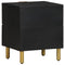 vidaXL Bedside Cabinet Black 40x33x46 cm Solid Wood Mango