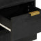 vidaXL Bedside Cabinet Black 40x33x46 cm Solid Wood Mango