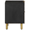 vidaXL Bedside Cabinet 2 pcs Black 40x33x46 cm Solid Wood Mango