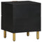 vidaXL Bedside Cabinet 2 pcs Black 40x33x46 cm Solid Wood Mango