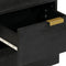 vidaXL Bedside Cabinet 2 pcs Black 40x33x46 cm Solid Wood Mango