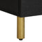 vidaXL Bedside Cabinet 2 pcs Black 40x33x46 cm Solid Wood Mango