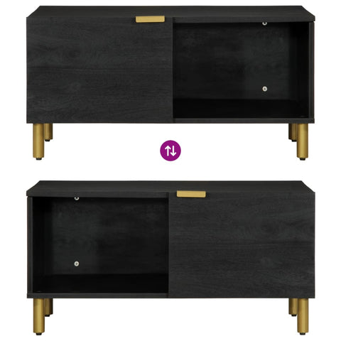 vidaXL Coffee Table Black 80x50x40 cm Engineered Wood