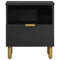 vidaXL Bedside Cabinet Black 40x33x46 cm Engineered Wood