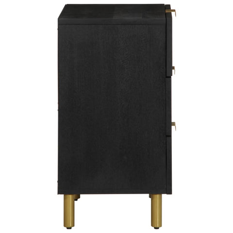 vidaXL Bedside Cabinet Black 50x33x62 cm Engineered Wood