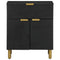 vidaXL Bedside Cabinet Black 50x33x60 cm Engineered Wood