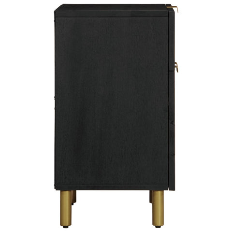 vidaXL Bedside Cabinet Black 50x33x60 cm Engineered Wood