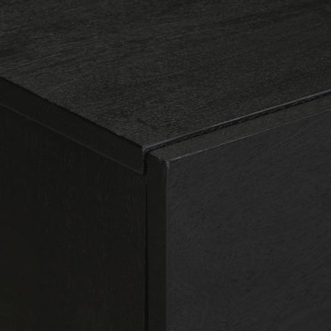 vidaXL Bedside Cabinet Black 50x33x60 cm Engineered Wood